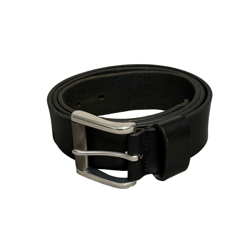 1901 Nordstrom Belt Mens 38 Black Leather Roller Buckle Classic Casual Dress